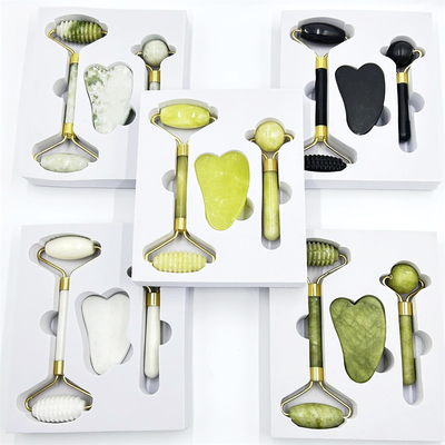Xiuyan Stone Handle Large Body Gua Sha Jade Roller Gua Sha for Sore Muscle Massager. शियुआन पत्थर के हैंडल के साथ बड़ा शरीर गुआ शा जैड रोलर गुआ शा दर्दनाक मांसपेशियों के लिए मालिश मशीन