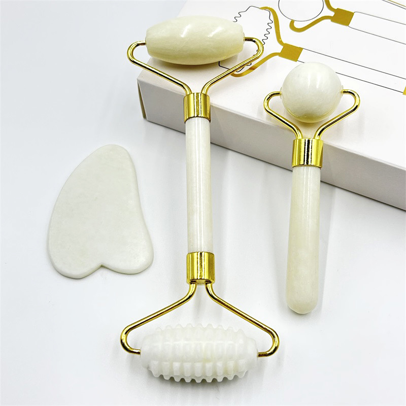 Xiuyan Stone Handle Large Body Gua Sha Jade Roller Gua Sha for Sore Muscle Massager. शियुआन पत्थर के हैंडल के साथ बड़ा शरीर गुआ शा जैड रोलर गुआ शा दर्दनाक मांसपेशियों के लिए मालिश मशीन